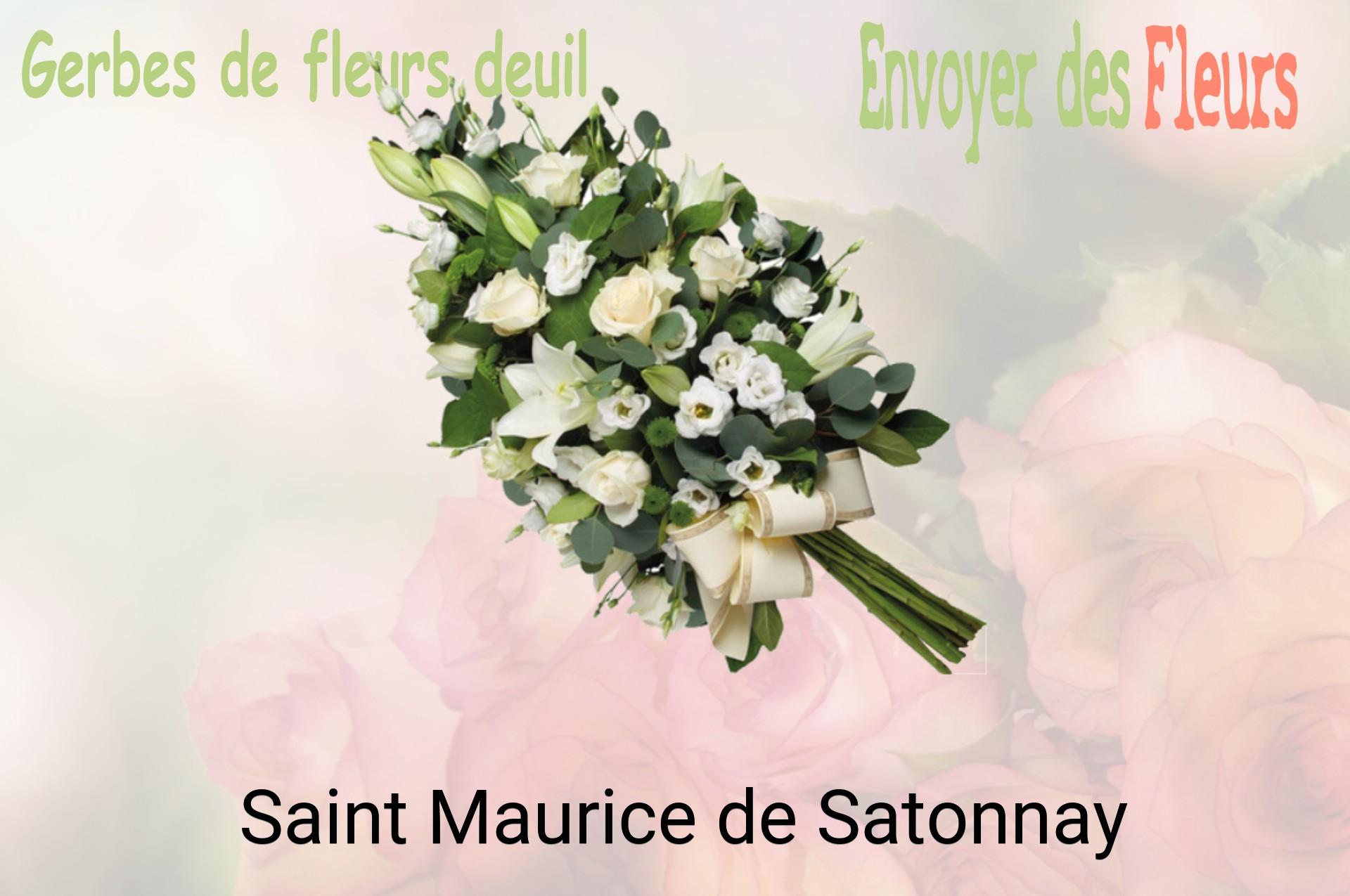 Gerbe de fleurs de deuil livrée à Saint-Maurice-de-Satonnay
